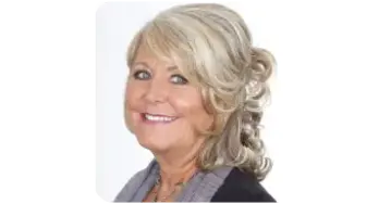 Happy customer smiling during a testimonial